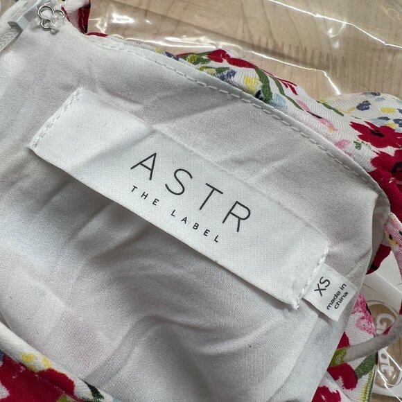 ASTR The Label Floral Ruffle Mini Dress White Multicolor Size XS - Picture 10 of 13